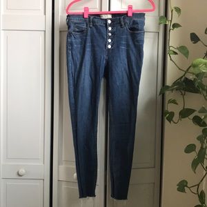 Free People Frayed Hem Jeans